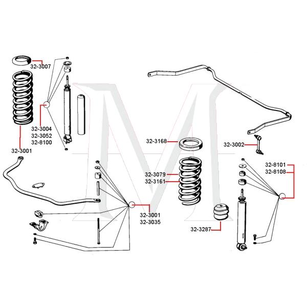 COIL SPRING SEAT - FRONT